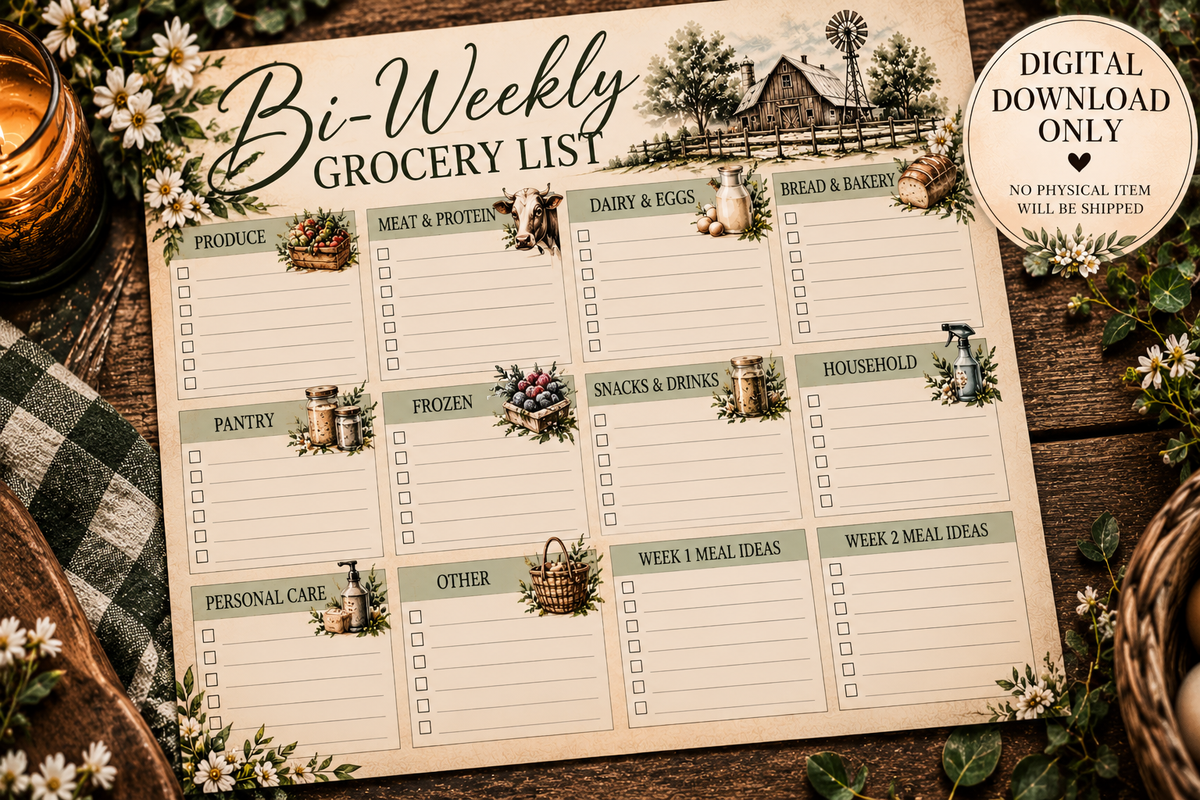 Bi-Weekly Grocery List