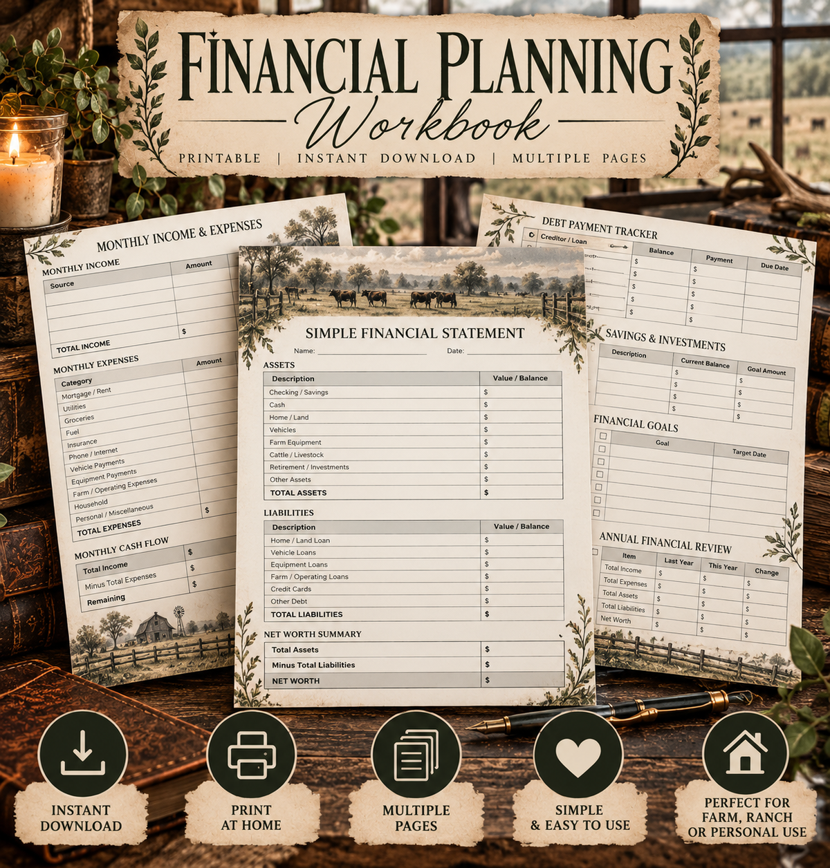 Financial Statement Sheets