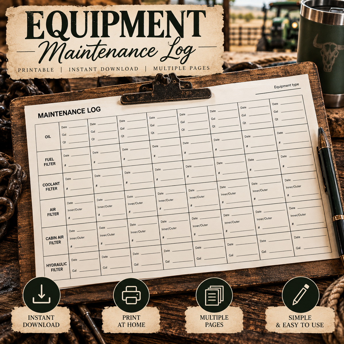 Simple Maintenance Log