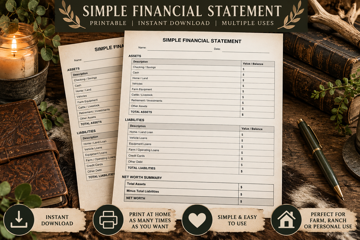 Simple Financial Statement